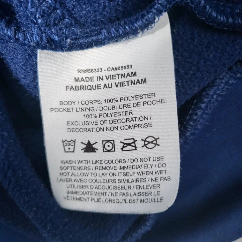 Nike Hoodie Mens Medium Blue Dri-FIT Pullover‎ Sweatshirt Graphic Logo